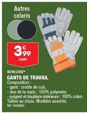 gants de travail 