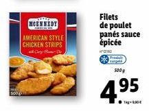 Filets de poulet panés 