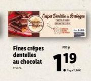 sapeurs  Fines crêpes dentelles au chocolat  76  Ciper Dentelle Bretagne  SHING WI  100 g  19 