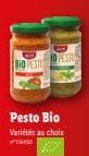 BIO PESTO  Pesto Bio Variétés au choix W740  TO PESTO 