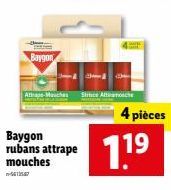 Baygon  Attape-Mouches  Baygon rubans attrape mouches  Strice Alfianche  11⁹  4 pièces 