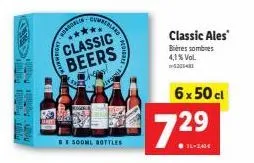 honora  ort  classic beers  et sooml bottles  gymberiare  classic ales  bières sombres 4,1% vol.  6x 50 cl  72.⁹9⁹. 
