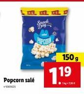 Popcorn salé  301625  XL XXL  Snack y  РЕРСОНК  150 g  7.19  17,00 € 