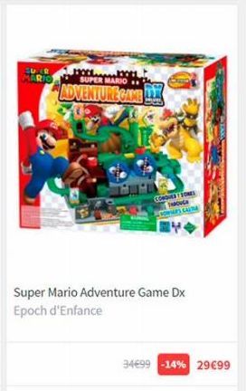 SUR MARIO  MOHL SUPER MARIO  ADVENTURE GAMELLE  CONQUERSONES THROUG CAUTA  Super Mario Adventure Game Dx Epoch d'Enfance  34699 -14% 29€99 
