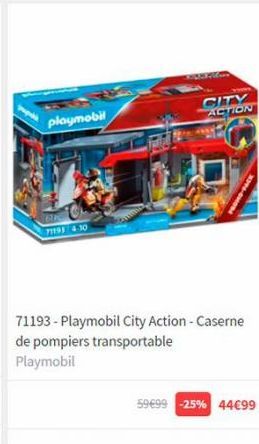 caserne de pompiers Playmobil