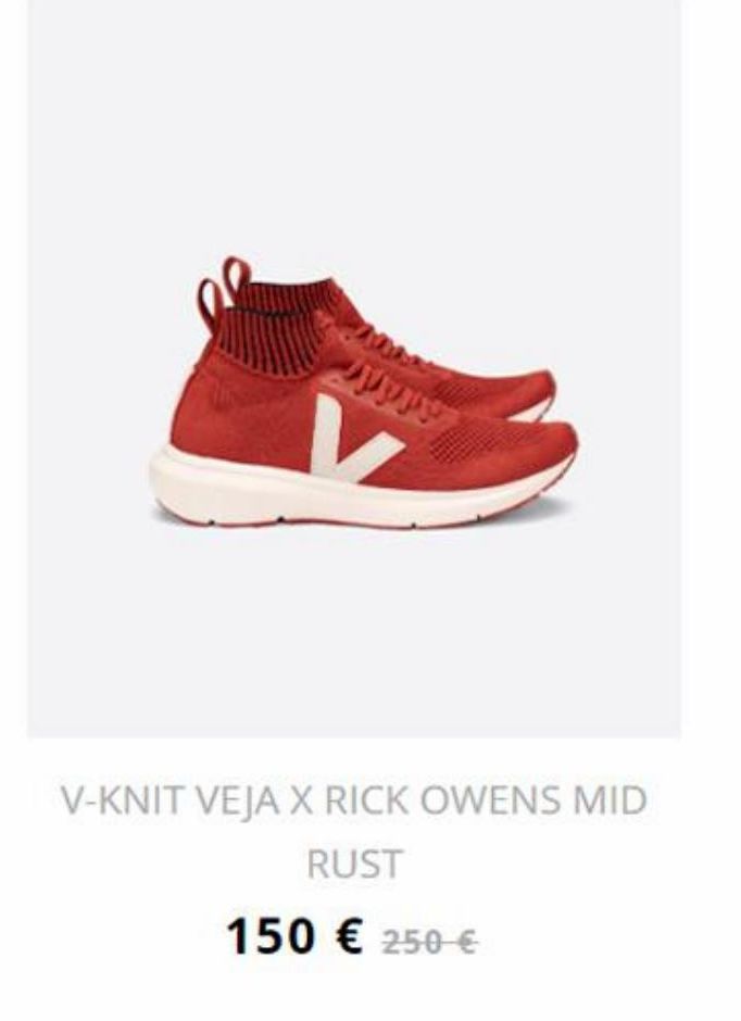 V-KNIT VEJA X RICK OWENS MID RUST