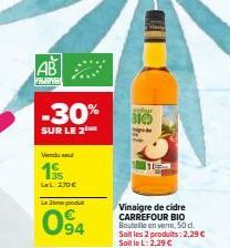 vinaigre de cidre Carrefour