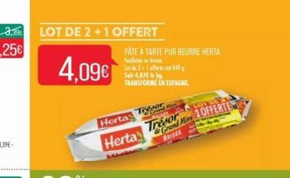 pâte à tarte Herta