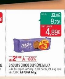 biscuits Milka