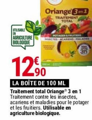 traitements total Oriange 3en1