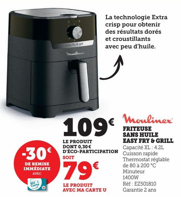 FRITEUSE SANS HUILE EASY FRY & GRILL