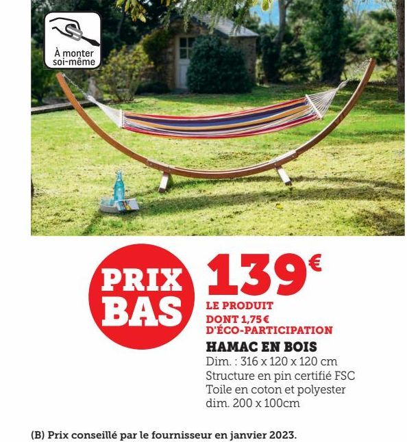 HAMAC EN BOIS