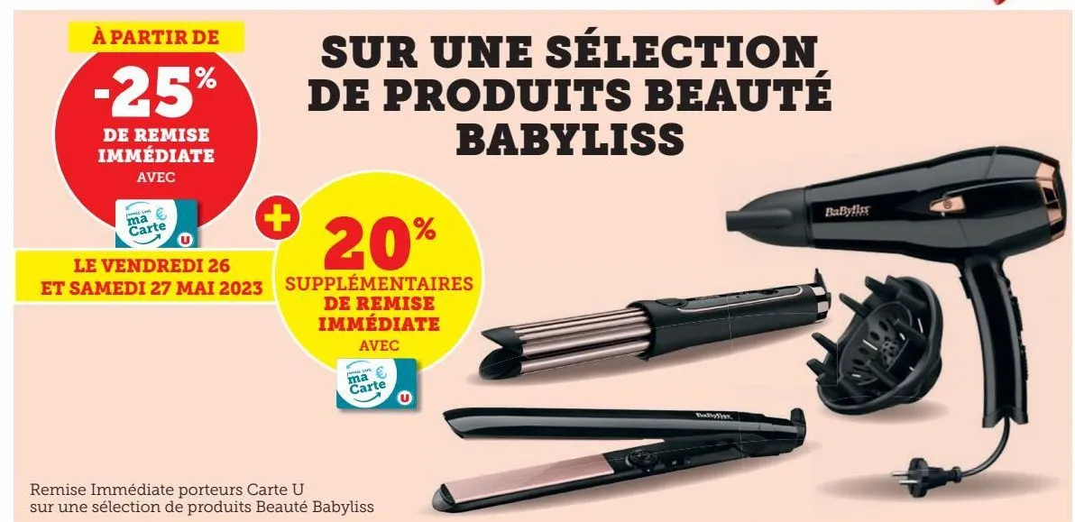 une sélection de produits beauté babyliss