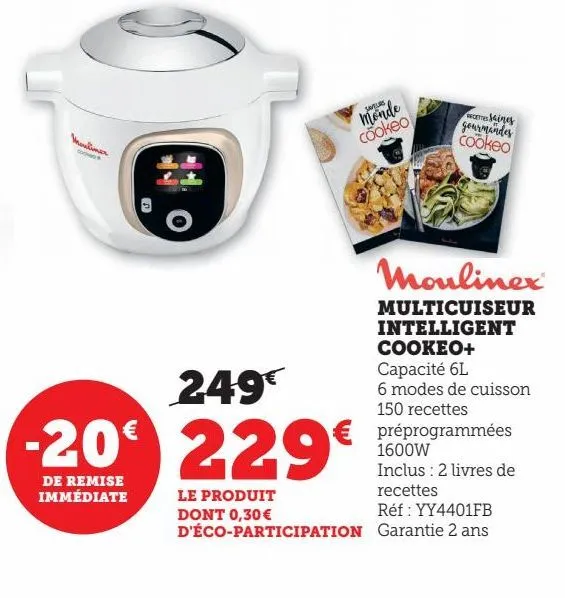 multicuiseur intelligent cookeo+ moulinex