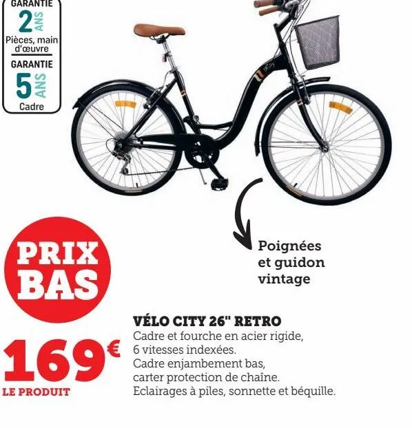 vélo city 26" retro