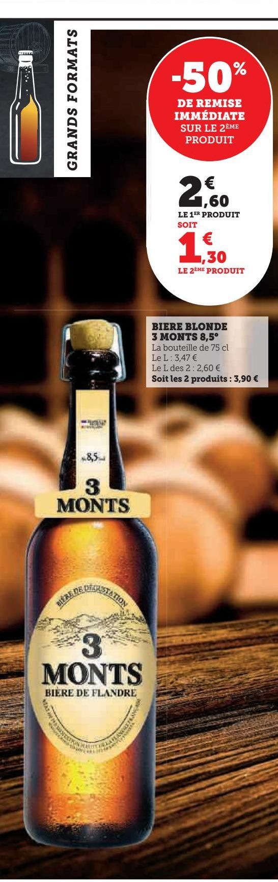 bière blonde 3 monts 8.5ª