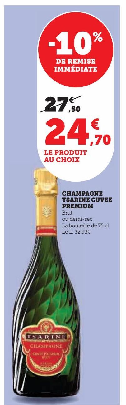 champagne Tsarine Cuvee Premium