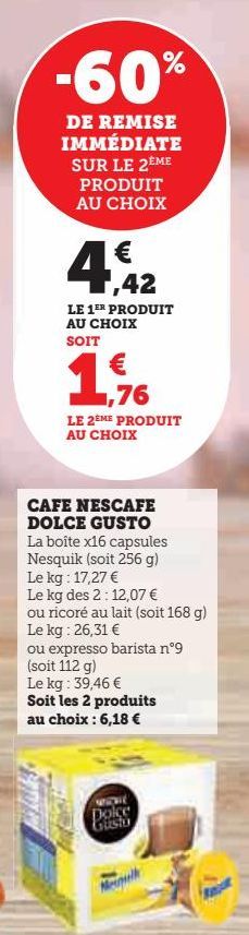 café Nescafé dolce gusto