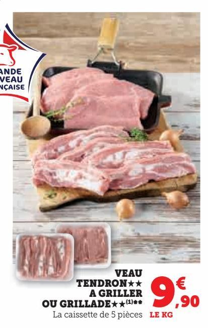 veau tendron a griller ou grillade