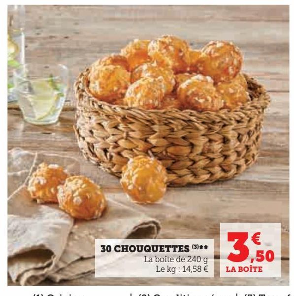 30 chouquettes