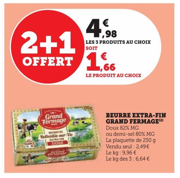 beurre extra-fin Grand Fermage