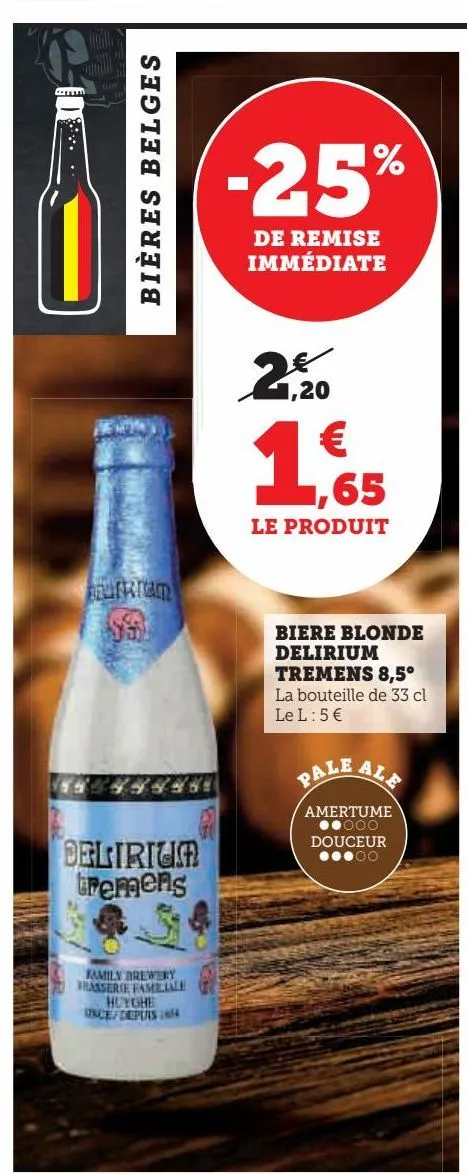 bière blonde delirium tremens 8.5ª