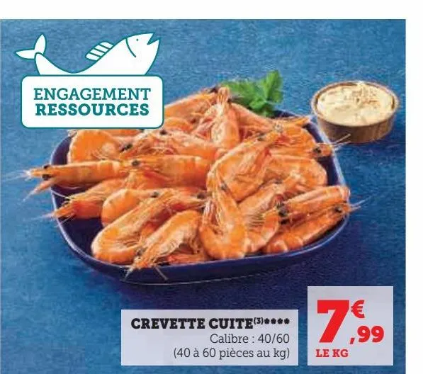 crevettes cuites