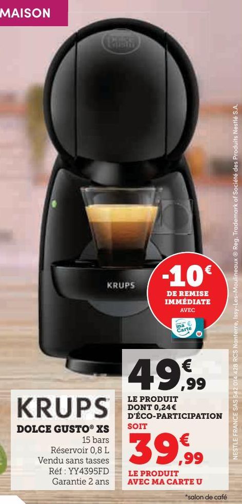 Krups dolce gusto XS