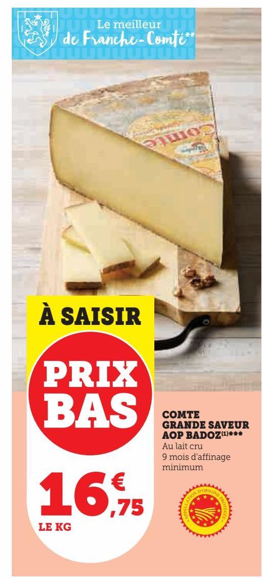 Comte grande saveur AOP Badoz