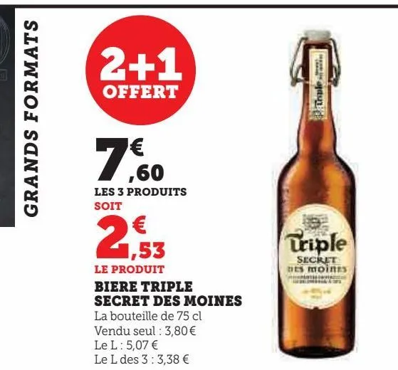 bière triple  secret des moines