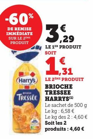 brioche tresse Harry's