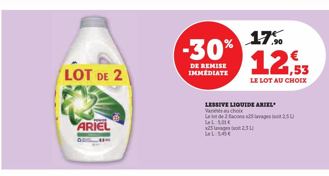 lessive liquide Ariel