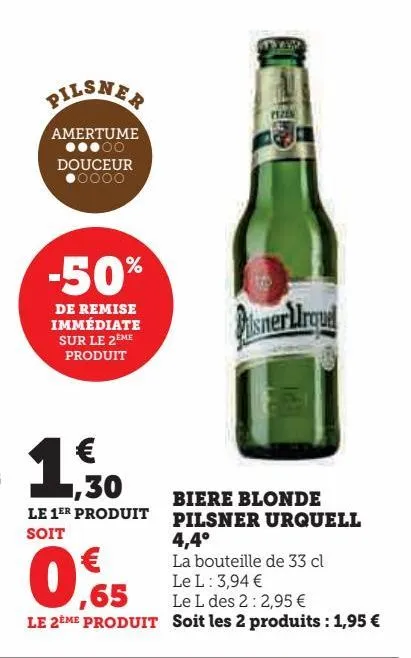 bière blonde pilsneur urquell 4.4ª