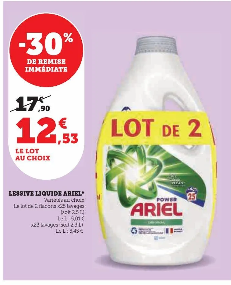 lessive liquide ariel