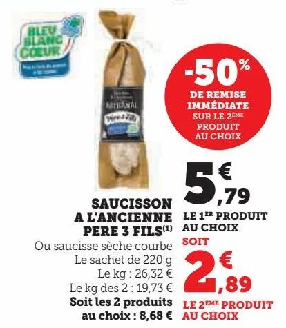 saucisson a l'ancienne pere 3 fils