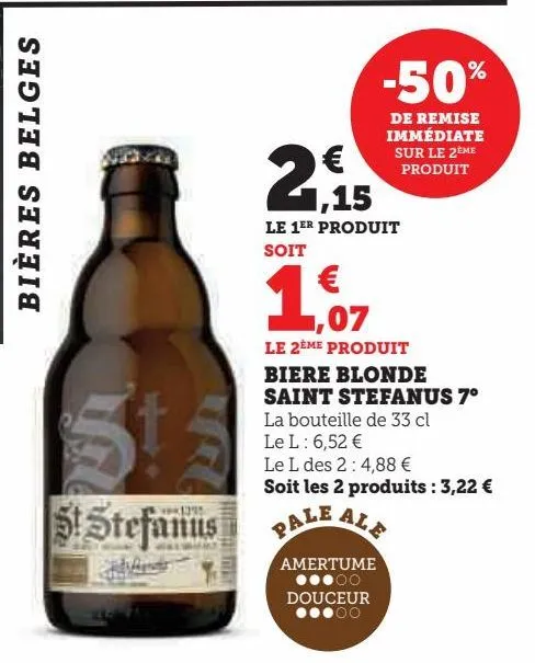 biere blonde saint stefanus 7°