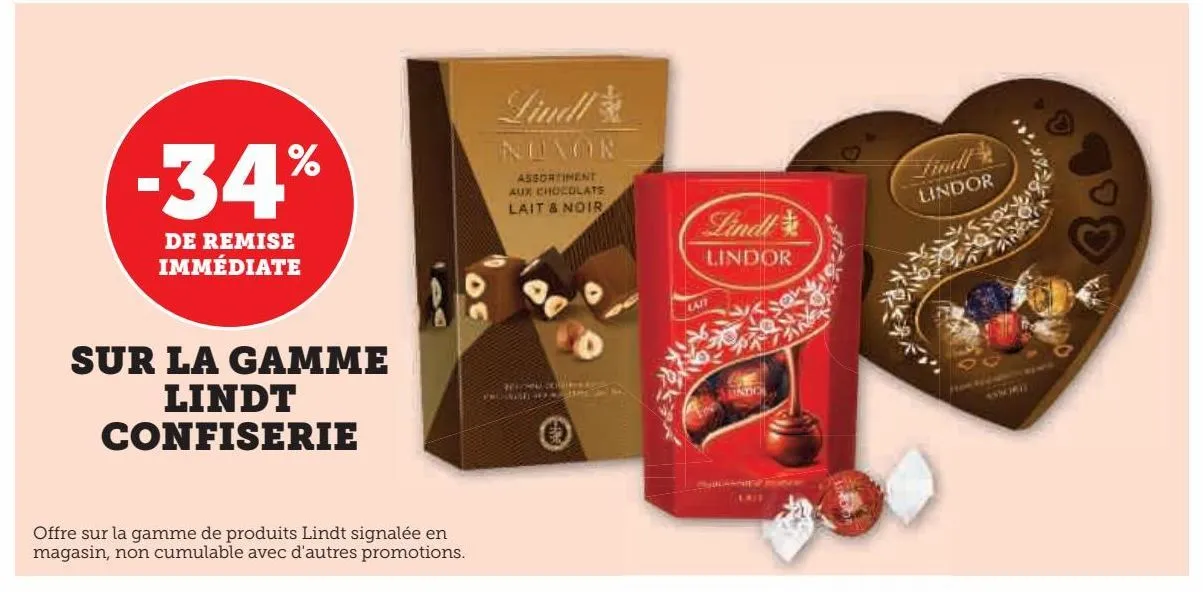 la gamme lindt confiserie