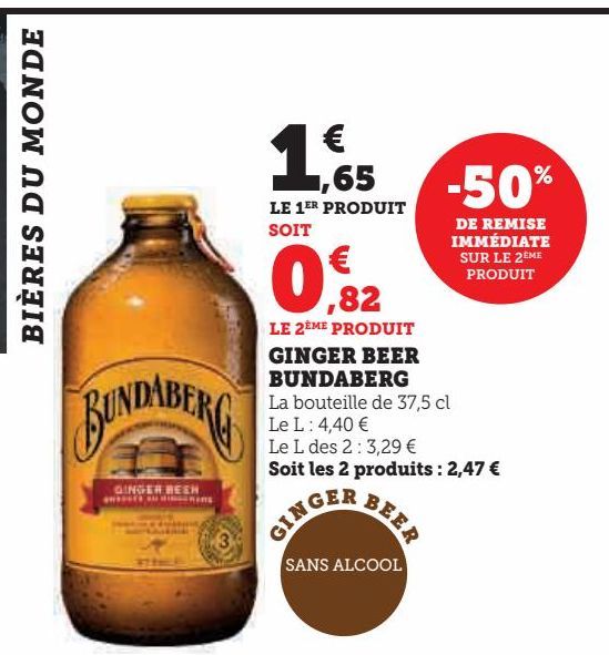 GINGER BEER BUNDABERG