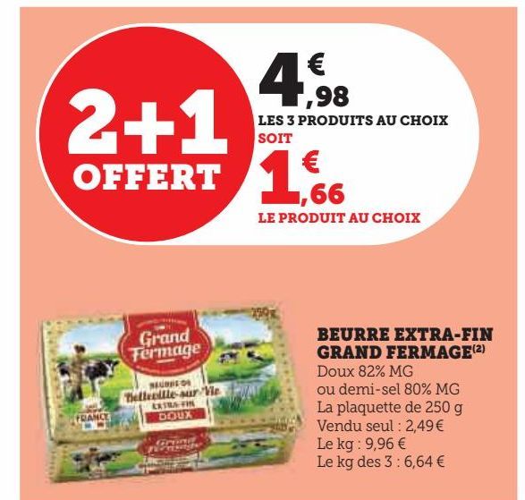 beurre extra- fin Grand Fermage