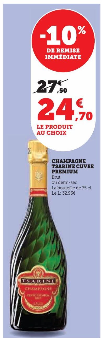 champagne Tsarine cuvee Premium