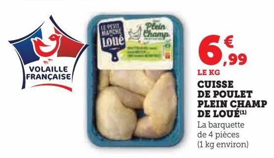 cuisse de poulet plein champ de loué