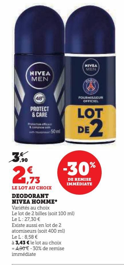 DEODORANT NIVEA HOMME