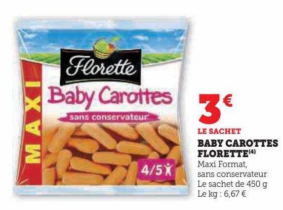 BABY CAROTTES FLORETTE