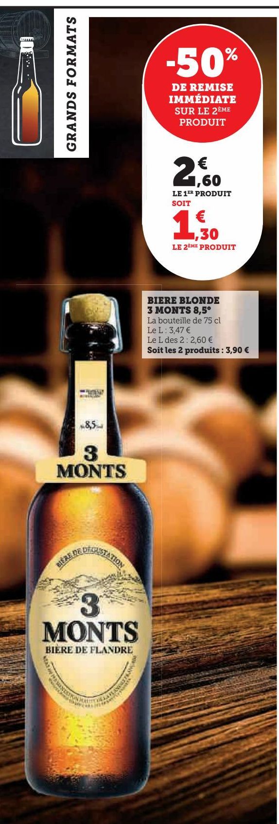 bière blonde 3 Monts 8.5ª