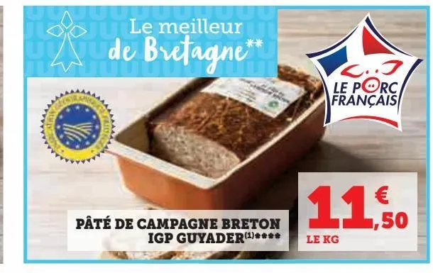 pâté a campagne breton igp guyader