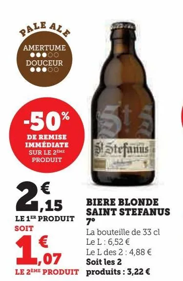 bière blonde saint stefanus 7ª