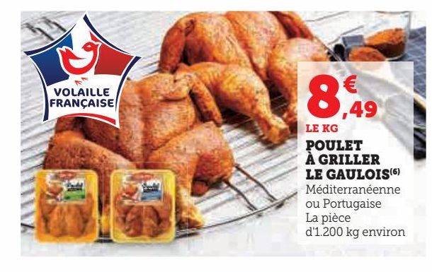 poulet à  griller Le Gaulois