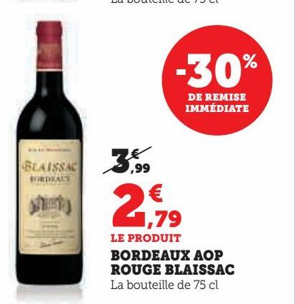 Bordeaux AOP rouge blaissac