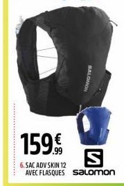 SALOMON  159€  S  6. SAC ADV SKIN 12 AVEC FLASQUES Salomon 