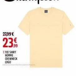 27,99 €  23.,€  .99  ztee shirt homme crewneck logo 